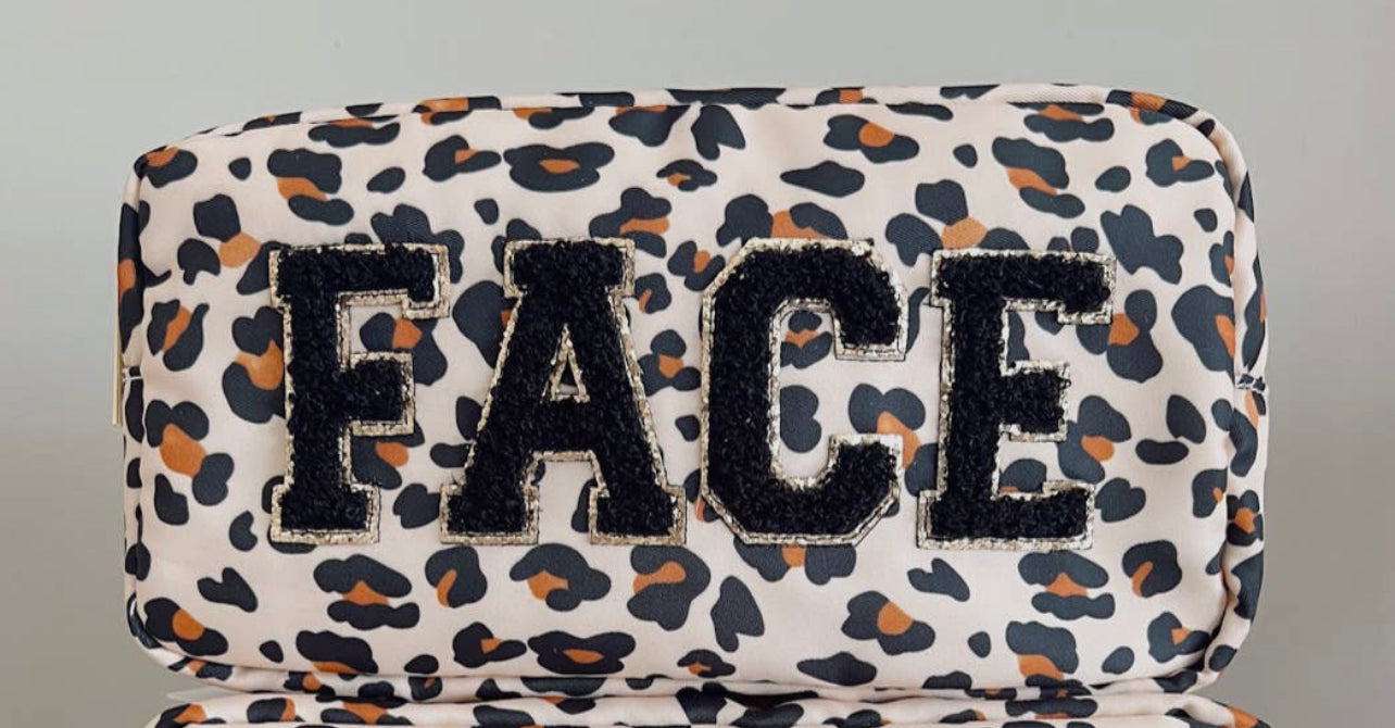 Cheetah Makeup Bag