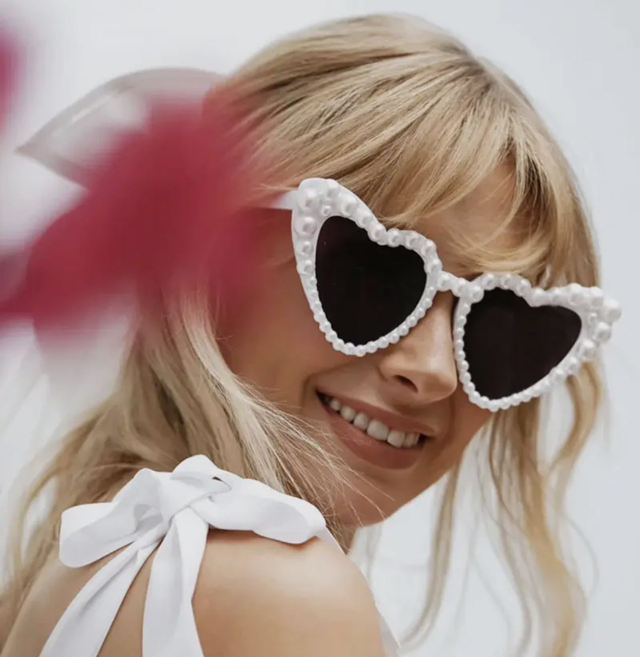 Pearl Heart Sunglasses