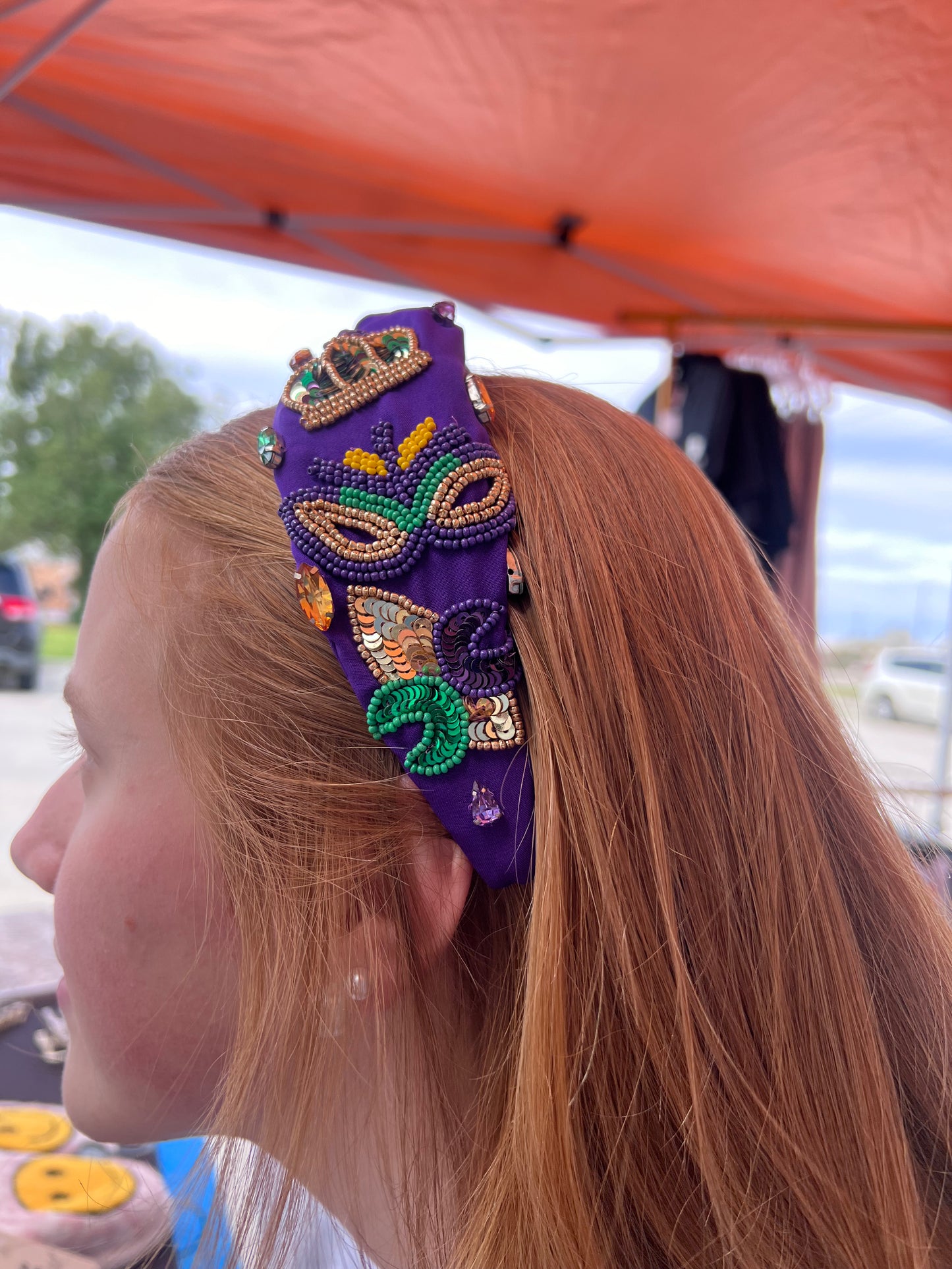 Mardi Gras Sequin Headband