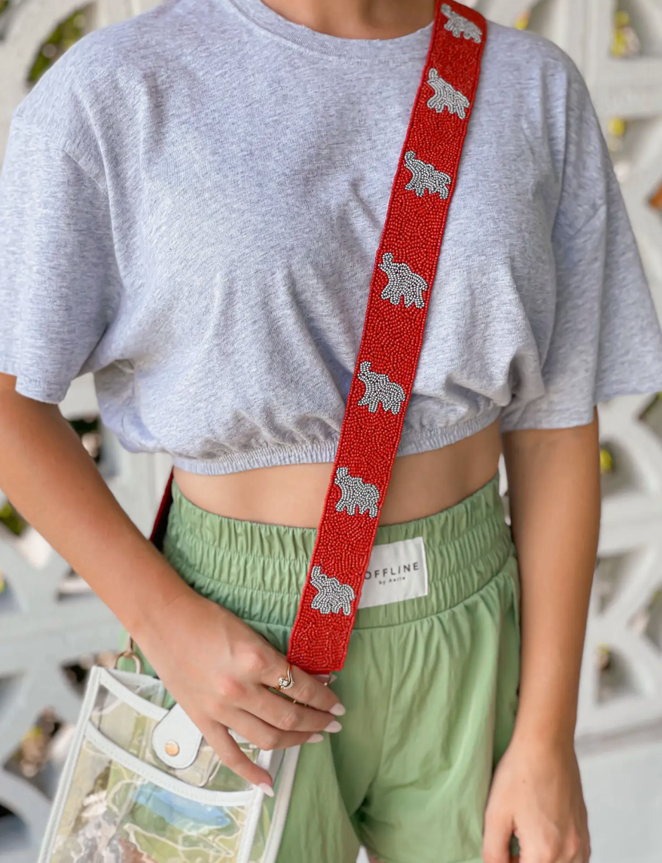 Alabama Elephant Beaded Strap