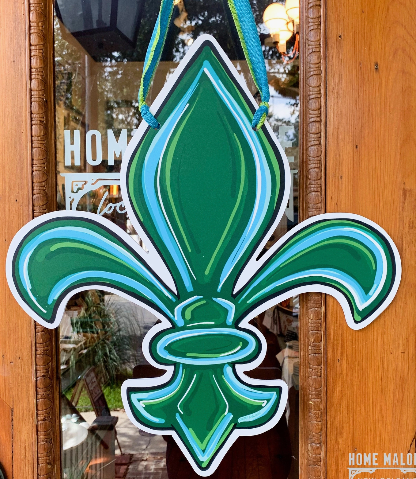 Tulane Fleur De Lis Door Hanger