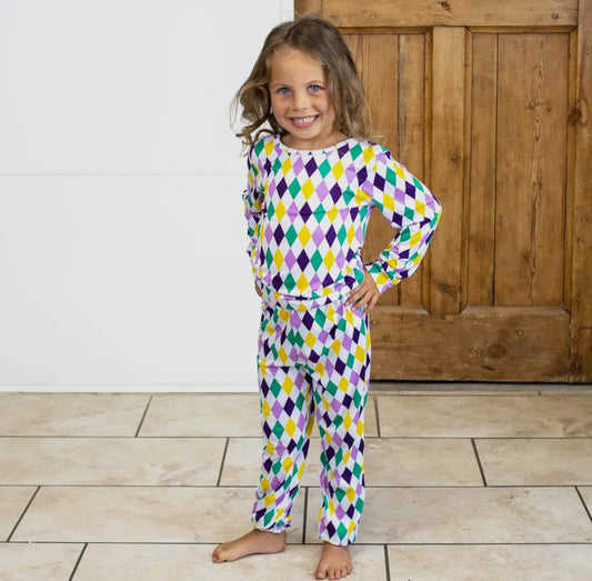 Kids Mardi Gras PJ Set