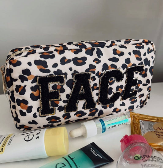 Cheetah Makeup Bag
