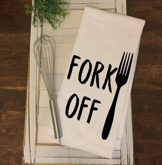 Fork Off Tea Towel