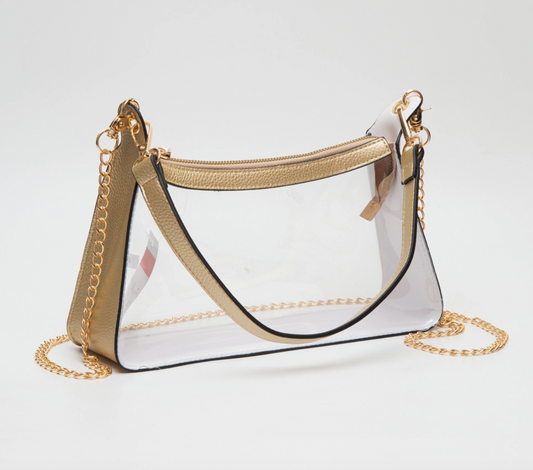 Gold Clear Purse