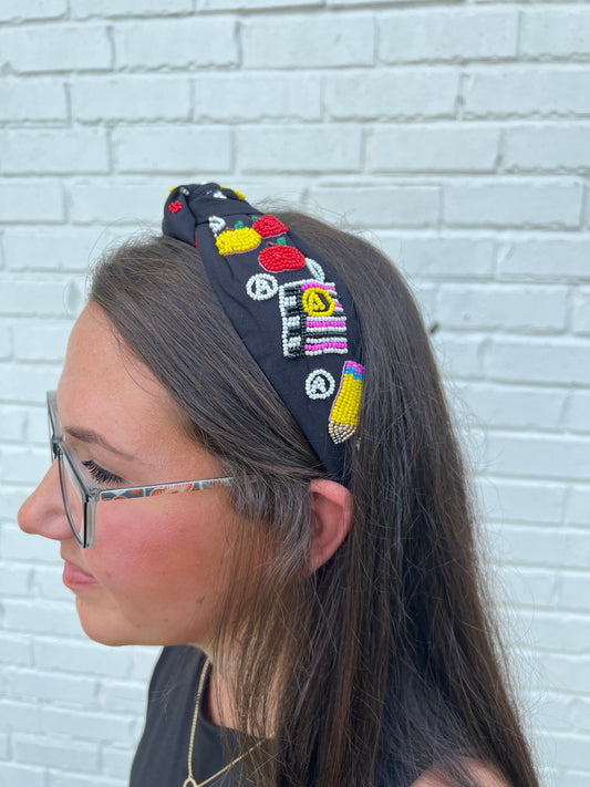 Teacher Beaded Headband