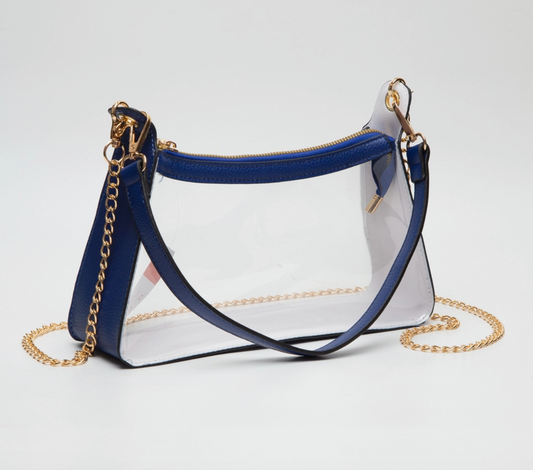 Blue Clear Purse