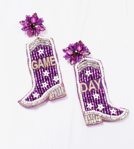 Purple Game Day Boots