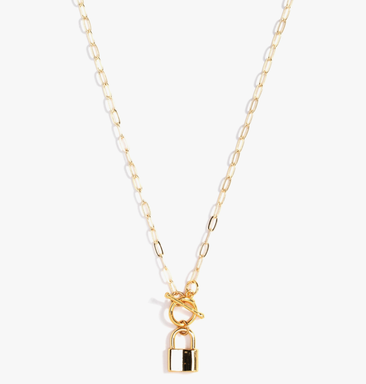 Lock Necklace - Gold