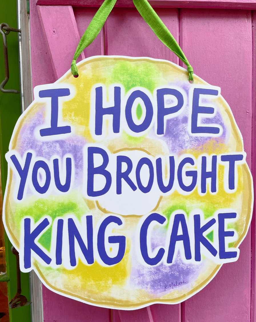 King Cake Door Hanger
